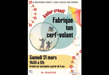 Atelier créatif - Fabrique ton cerf-volant